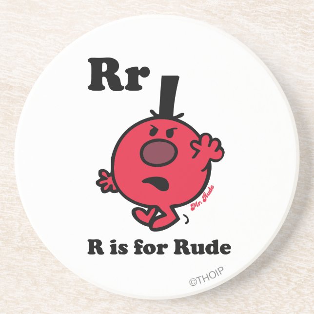 Dessous De Verre En Grès R est pour Rude (Devant)