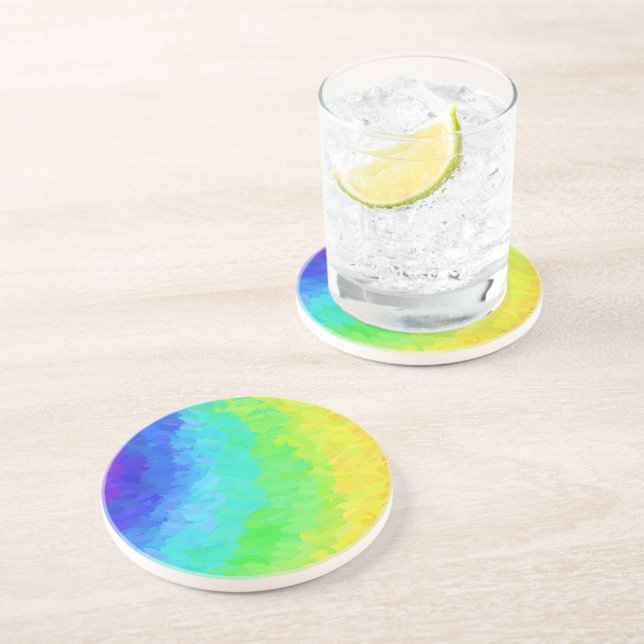 Dessous De Verre En Grès Rainbow Icy (Côté)