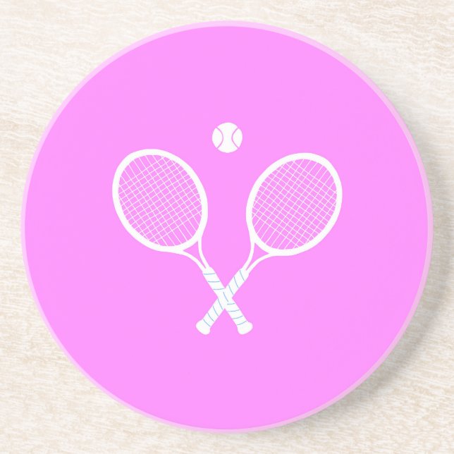 Dessous De Verre En Grès Raquettes et boules de tennis (Devant)