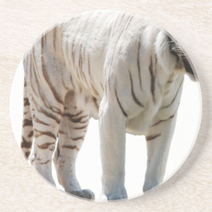 Dessous De Verre En Grès Rayures de chat tigre personnalisent les Anniversa