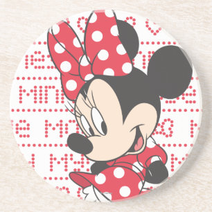 Dessous De Verre En Grès Red Minnie   Cute