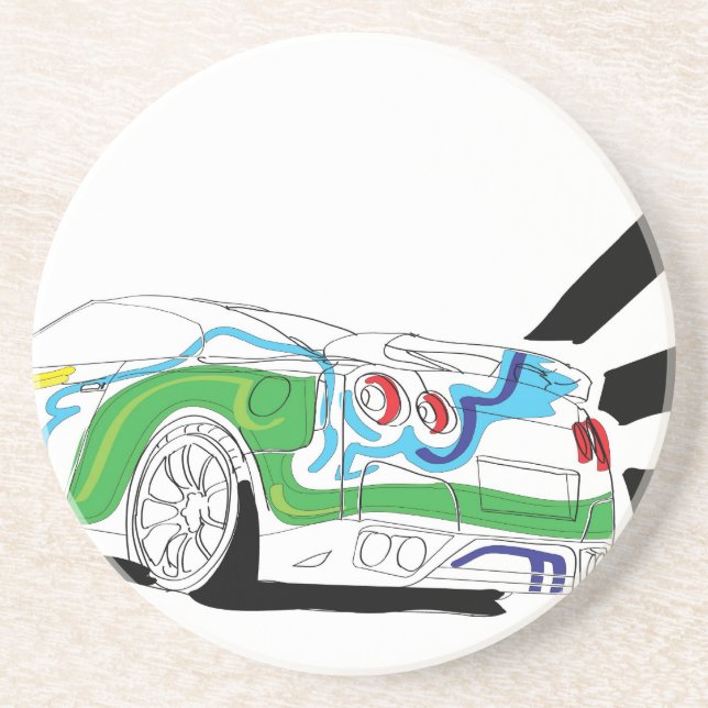 Dessous De Verre En Grès Redlights (Devant)