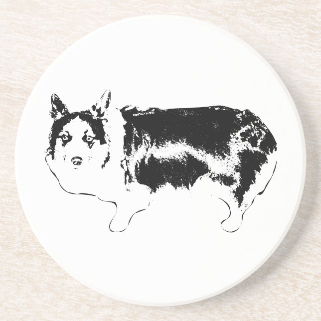 Dessous De Verre En Grès Regardez qui regarde (Devant)