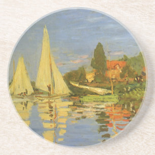 Dessous De Verre En Grès Régate à Argenteuil par Claude Monet