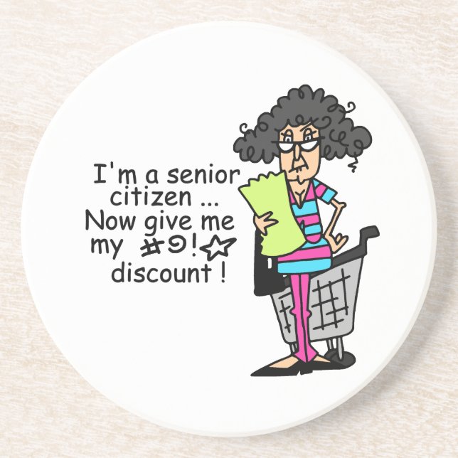 Dessous De Verre En Grès Remise aux seniors (Devant)