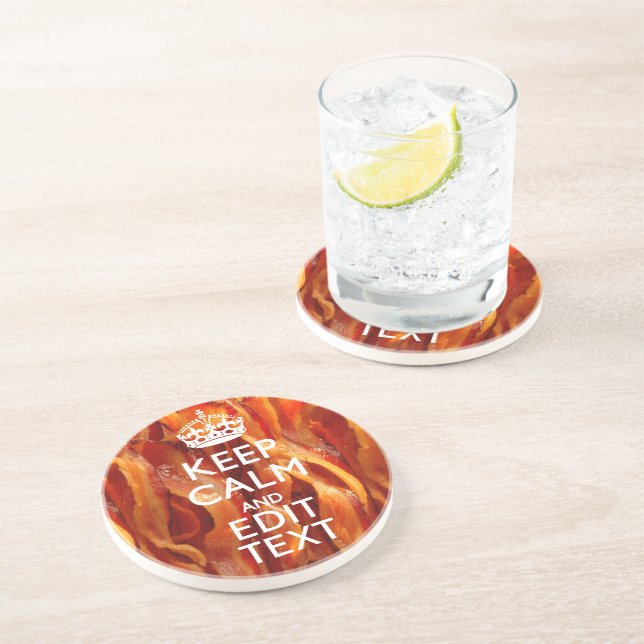 Dessous De Verre En Grès Restez calme et ayez votre texte sur la balise de  (Côté)