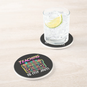Dessous De Verre En Grès Retour à l'école Rétro Enseigner est mon truc 80s