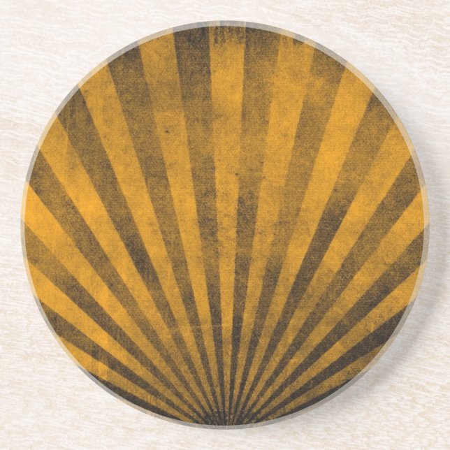 Dessous De Verre En Grès Rétro arrière - plan de motif (Devant)