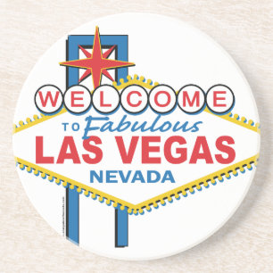Dessous De Verre En Grès Rétro signe de Las Vegas