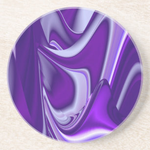 Dessous De Verre En Grès Rêves d'arc-en-ciel de fleurs violettes