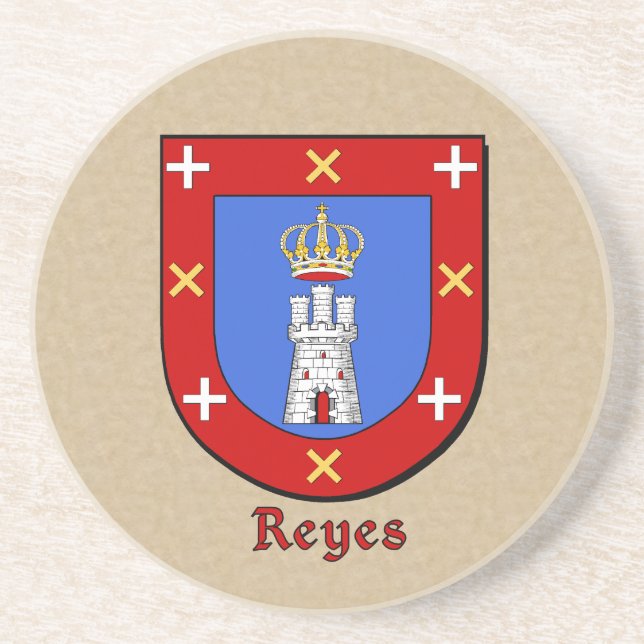 Dessous De Verre En Grès Reyes Bouclier héraldique (Devant)