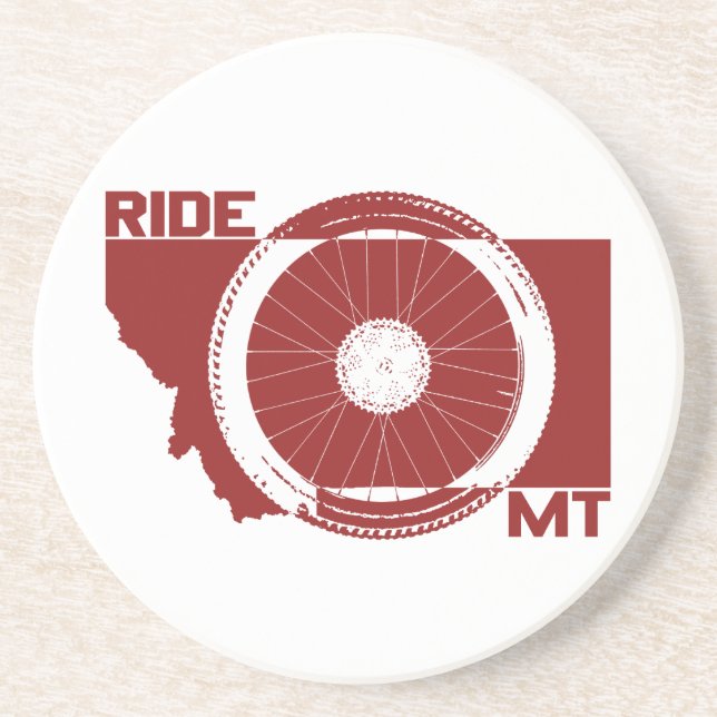 Dessous De Verre En Grès Ride Montana (Devant)