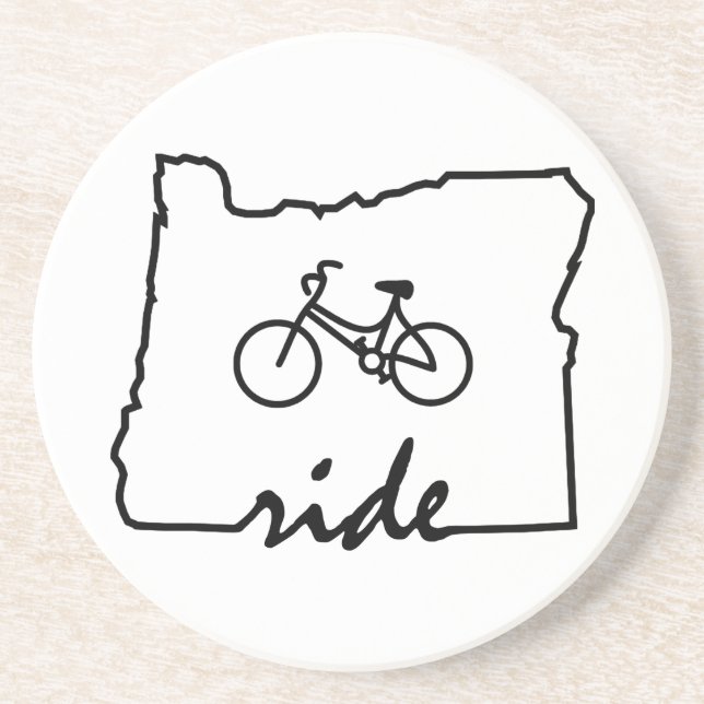 Dessous De Verre En Grès Ride Oregon (Cyclisme) (Devant)
