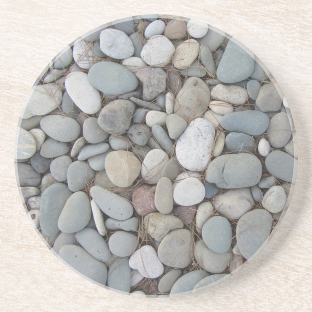 Dessous De Verre En Grès River Stones Automne Motifs (Devant)