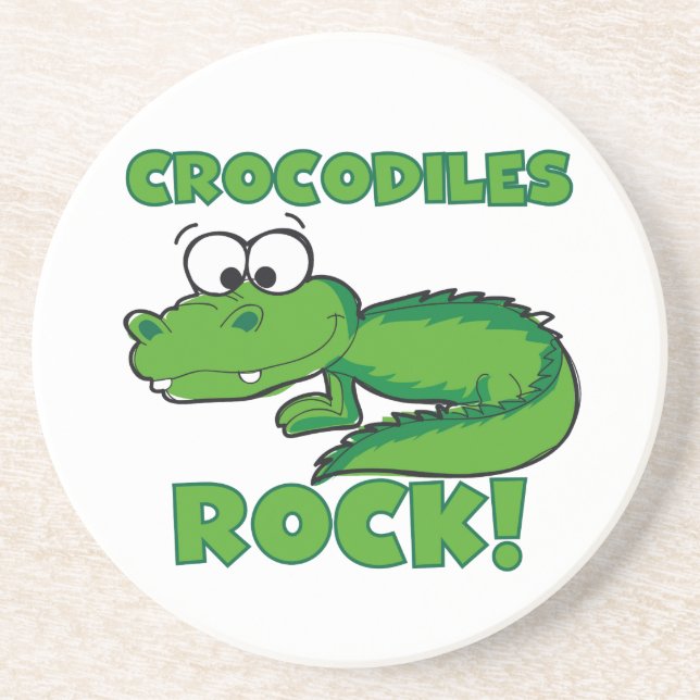 Dessous De Verre En Grès Roche de crocodiles (Devant)
