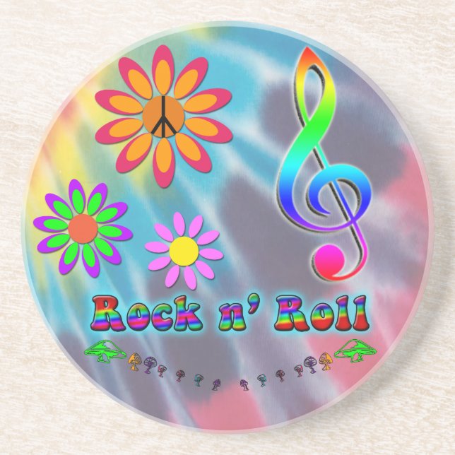 Dessous De Verre En Grès Rock n'Roll (Devant)