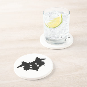 Dessous De Verre En Grès Rorschach Inkblot