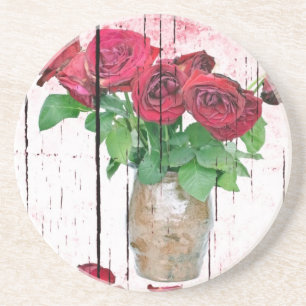 Dessous De Verre En Grès Rose