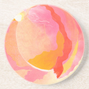 Dessous De Verre En Grès Rose de chou III