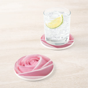 Dessous De Verre En Grès Rose Pâle Douce