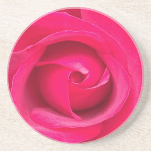 Dessous De Verre En Grès Rose rouge romantique