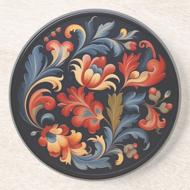 Dessous De Verre En Grès Rosepaint Moderne 1 de 6 (Devant)