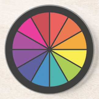 Dessous De Verre En Grès Roue de couleur