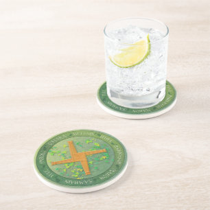 Dessous De Verre En Grès Roue de l'année