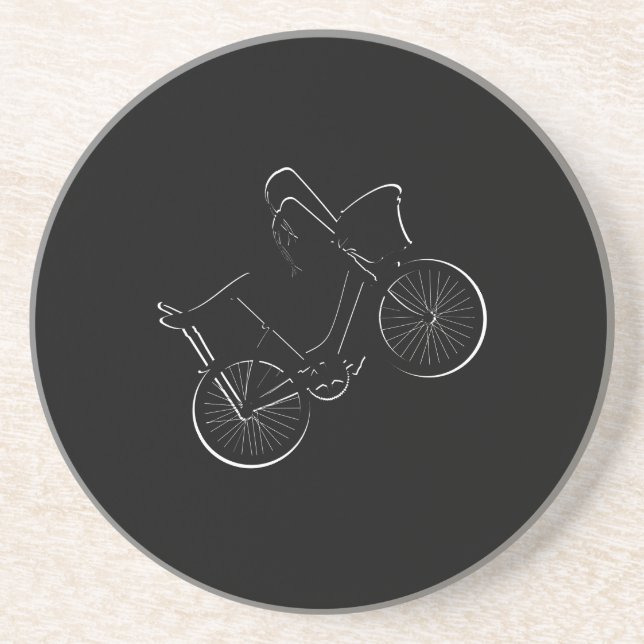 Dessous De Verre En Grès Roue des années 80 (Devant)