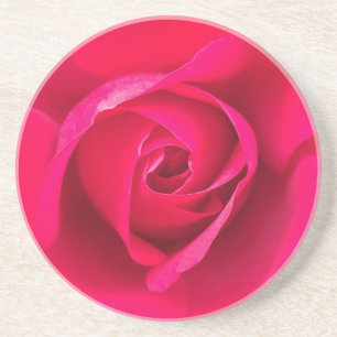 Dessous De Verre En Grès Rouge rose romantique v2