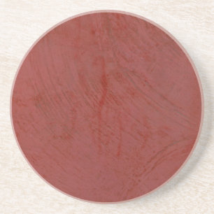 Dessous De Verre En Grès Rouge Uni