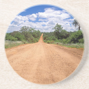 Dessous De Verre En Grès Route de terre, Parc national Kruger, Mpumalanga