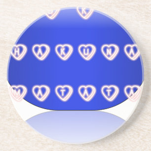 Dessous De Verre En Grès ROYAUME-UNI HAKUNA MATATA TOUJOURS.png