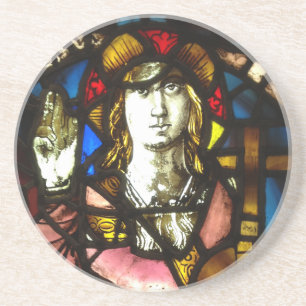 Dessous De Verre En Grès Saint Georges la couche de dragon dans le verre te