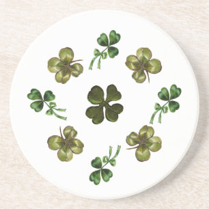Dessous De Verre En Grès SAINT PATRICK'S DAY PARTY 4 shamrock