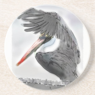 Dessous De Verre En Grès Salut de pélican