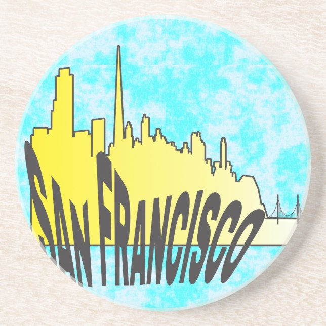 Dessous De Verre En Grès San Francisco (Devant)