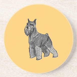 Dessous De Verre En Grès Schnauzer