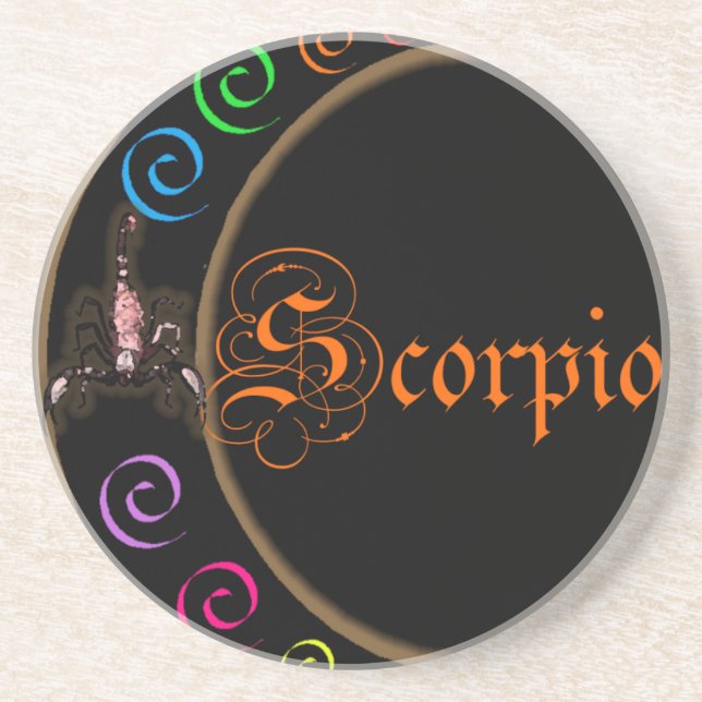 Dessous De Verre En Grès Scorpio (Devant)