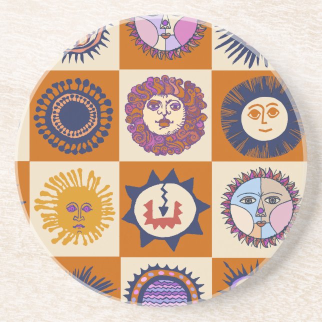 Dessous De Verre En Grès Scottsdale Del Sol (Devant)