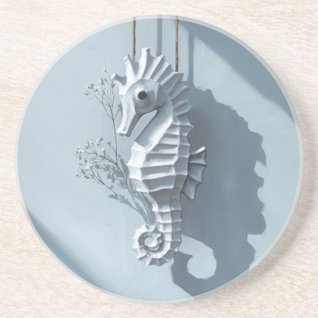 Dessous De Verre En Grès Seahorse (Devant)