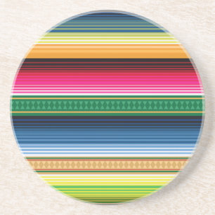 Dessous De Verre En Grès Serape couvrant mexicain traditionnel