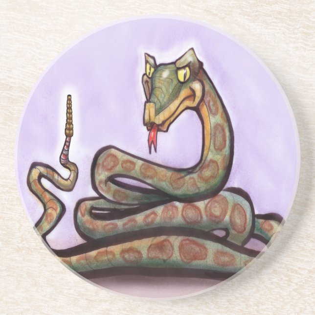 Dessous De Verre En Grès Serpent (Devant)