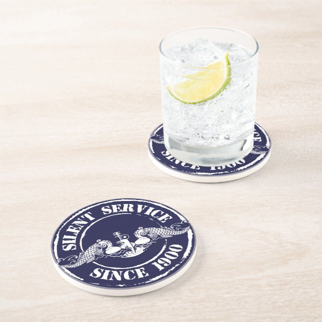 Dessous De Verre En Grès Service silencieux (Côté)