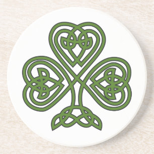Dessous De Verre En Grès Shamrock celte - Jour de la Saint Patrick