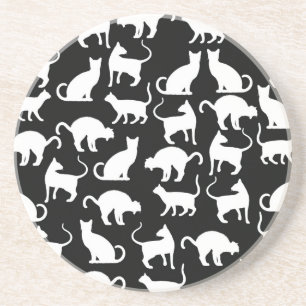 Dessous De Verre En Grès silhouette de chats
