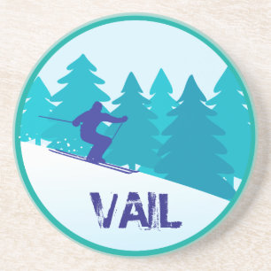 Dessous De Verre En Grès Ski de Vail