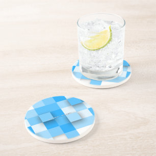 Dessous De Verre En Grès SlipperyJoe's carrés oeuvre mosaïque moderne trois