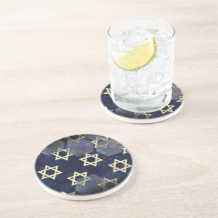 Dessous De Verre En Grès SlipperyJoe's Happy Hanoukka multiple Star de Davi
