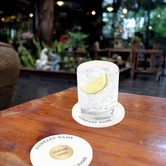 Dessous De Verre En Grès slogan du logo de l'entreprise (Créateur téléchargé)